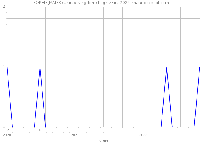 SOPHIE JAMES (United Kingdom) Page visits 2024 