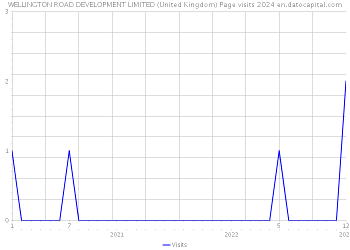 WELLINGTON ROAD DEVELOPMENT LIMITED (United Kingdom) Page visits 2024 