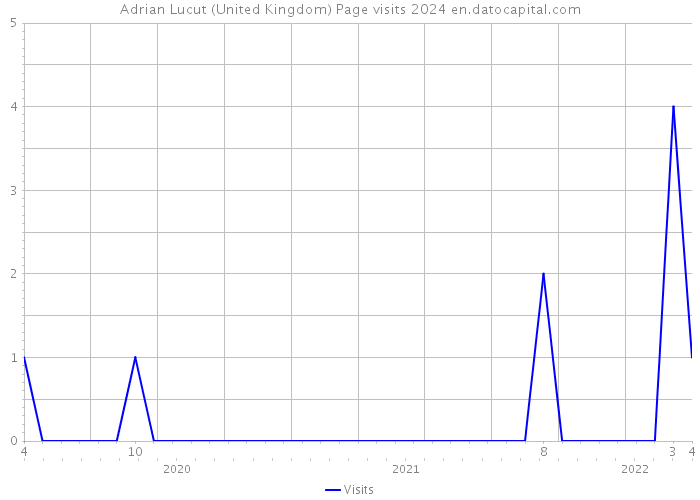 Adrian Lucut (United Kingdom) Page visits 2024 