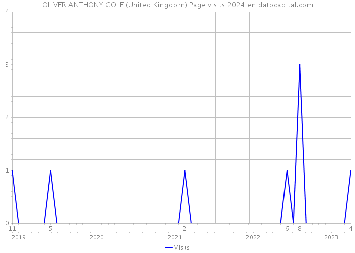 OLIVER ANTHONY COLE (United Kingdom) Page visits 2024 