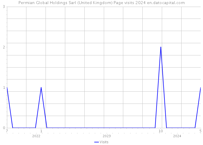Permian Global Holdings Sarl (United Kingdom) Page visits 2024 