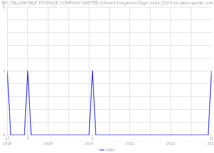 .BIG YELLOW SELF STORAGE COMPANY LIMITED (United Kingdom) Page visits 2024 