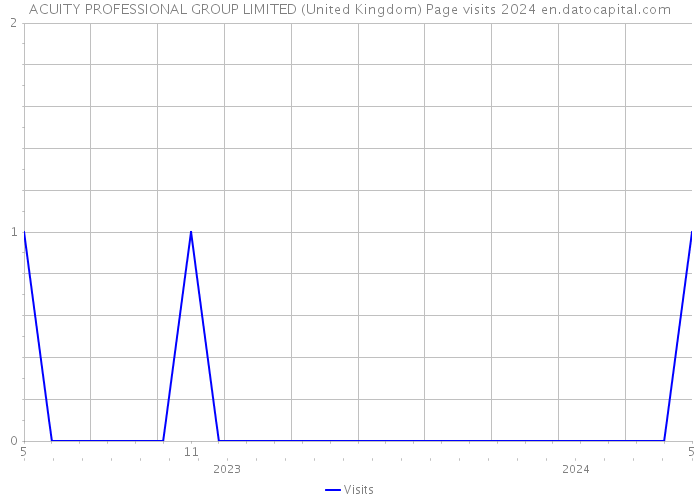 ACUITY PROFESSIONAL GROUP LIMITED (United Kingdom) Page visits 2024 