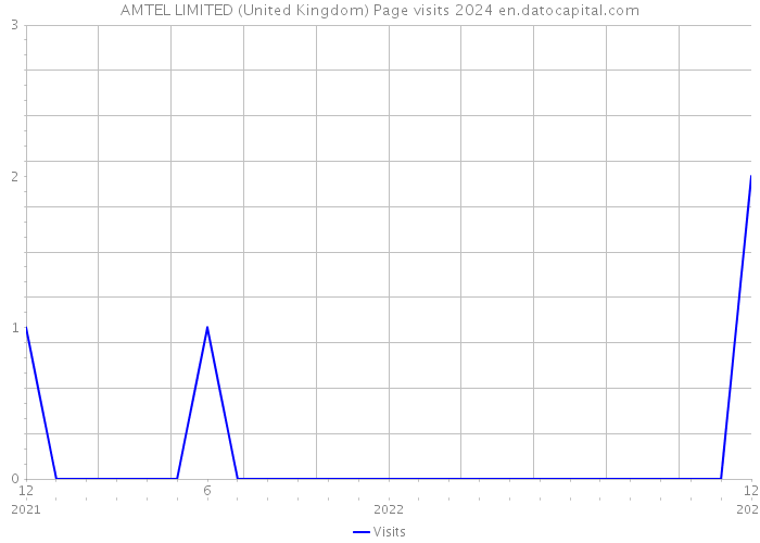 AMTEL LIMITED (United Kingdom) Page visits 2024 