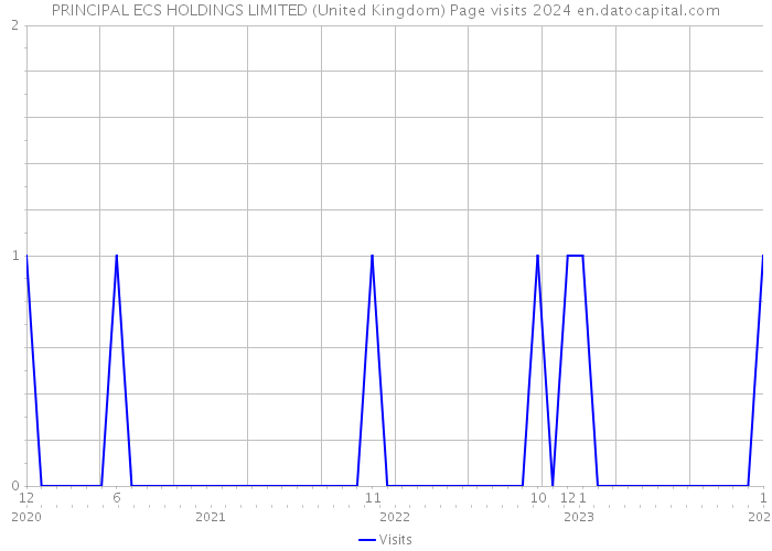 PRINCIPAL ECS HOLDINGS LIMITED (United Kingdom) Page visits 2024 