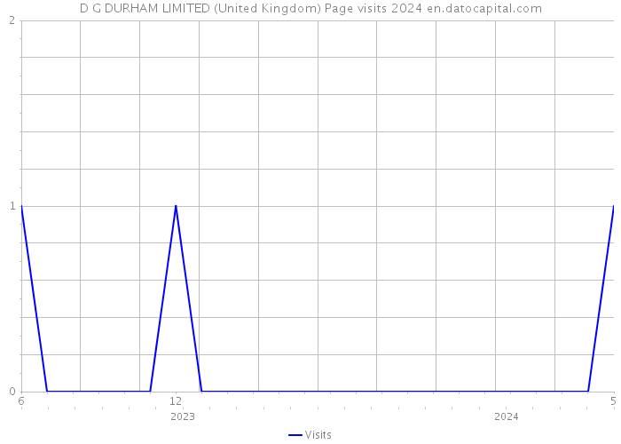 D G DURHAM LIMITED (United Kingdom) Page visits 2024 