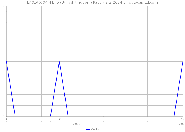 LASER X SKIN LTD (United Kingdom) Page visits 2024 