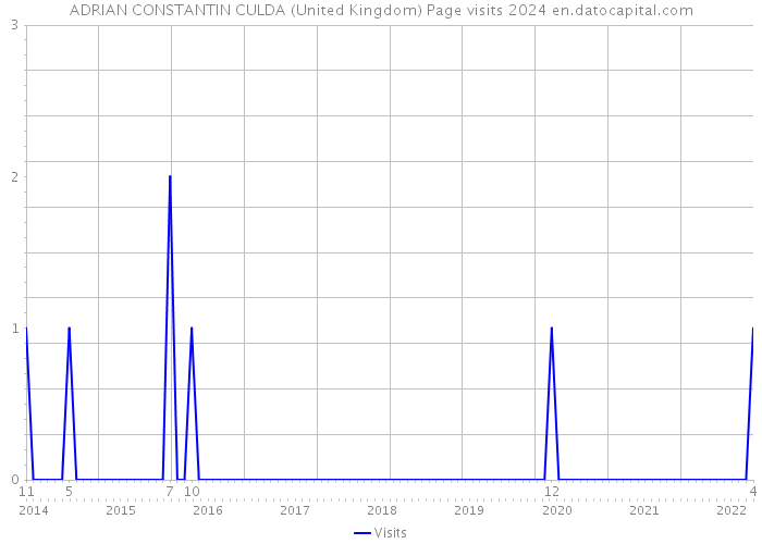 ADRIAN CONSTANTIN CULDA (United Kingdom) Page visits 2024 