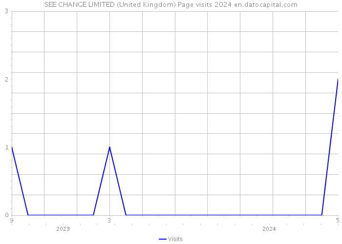 SEE CHANGE LIMITED (United Kingdom) Page visits 2024 