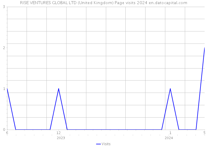 RISE VENTURES GLOBAL LTD (United Kingdom) Page visits 2024 