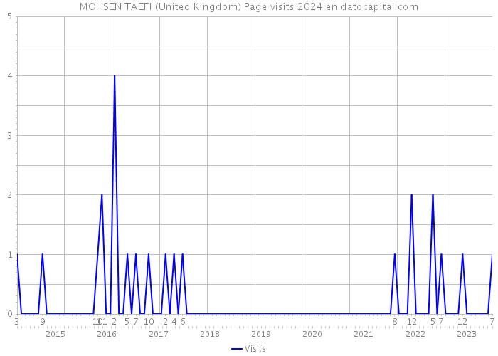 MOHSEN TAEFI (United Kingdom) Page visits 2024 