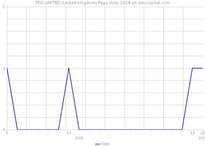 TFO LIMITED (United Kingdom) Page visits 2024 