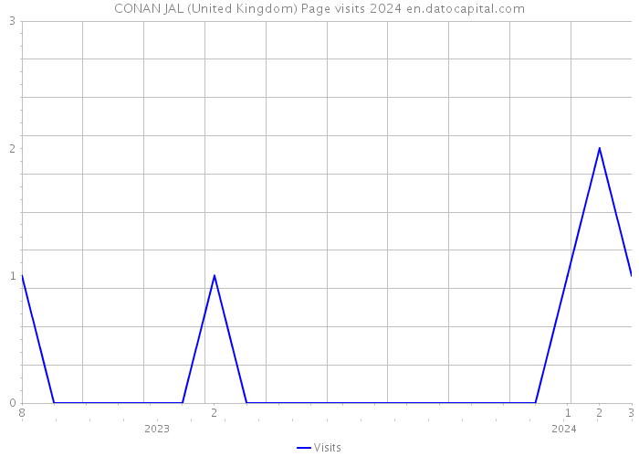 CONAN JAL (United Kingdom) Page visits 2024 