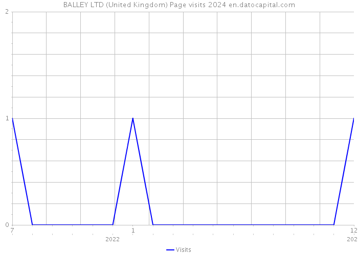 BALLEY LTD (United Kingdom) Page visits 2024 