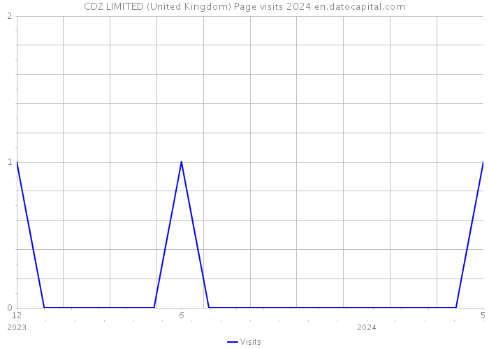 CDZ LIMITED (United Kingdom) Page visits 2024 