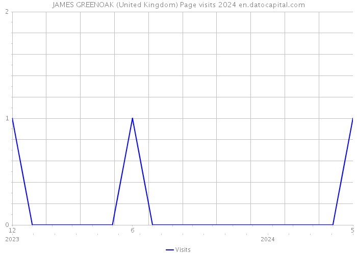JAMES GREENOAK (United Kingdom) Page visits 2024 
