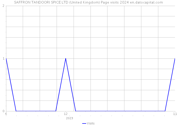 SAFFRON TANDOORI SPICE LTD (United Kingdom) Page visits 2024 