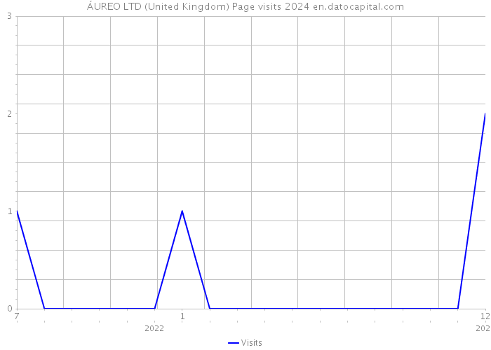 ÁUREO LTD (United Kingdom) Page visits 2024 