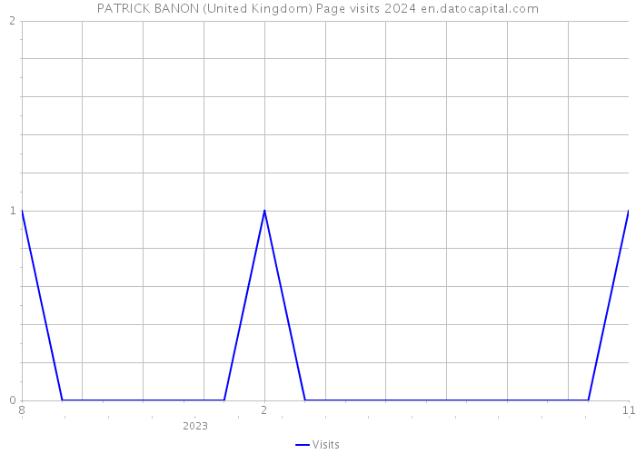 PATRICK BANON (United Kingdom) Page visits 2024 