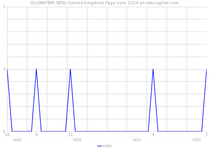 OLUWAFEMI SENU (United Kingdom) Page visits 2024 