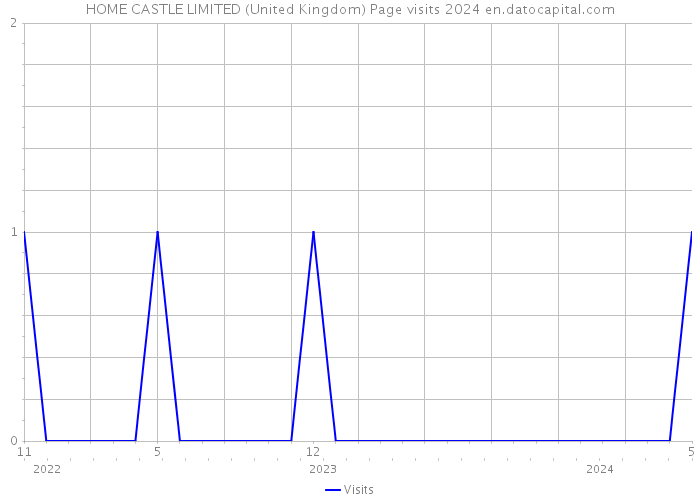 HOME CASTLE LIMITED (United Kingdom) Page visits 2024 