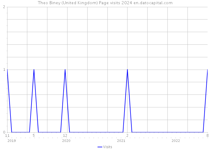 Theo Biney (United Kingdom) Page visits 2024 