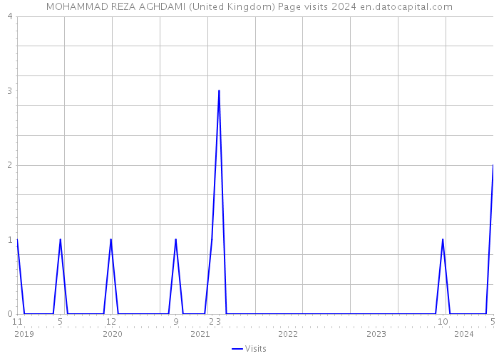 MOHAMMAD REZA AGHDAMI (United Kingdom) Page visits 2024 