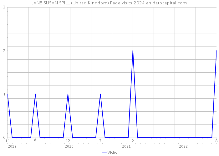 JANE SUSAN SPILL (United Kingdom) Page visits 2024 