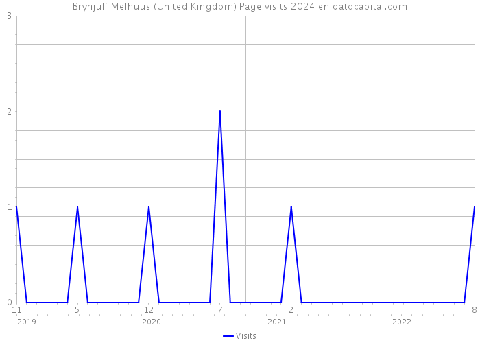 Brynjulf Melhuus (United Kingdom) Page visits 2024 