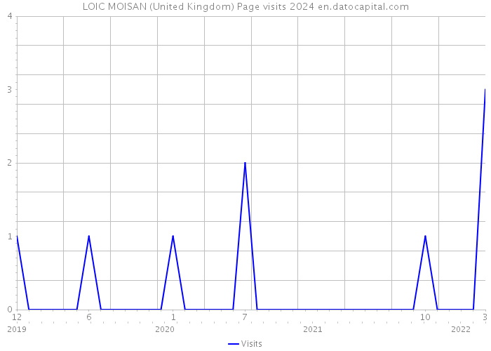 LOIC MOISAN (United Kingdom) Page visits 2024 