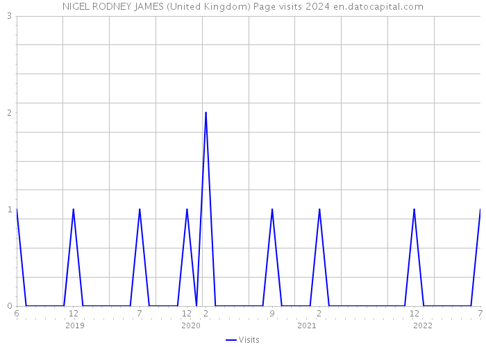 NIGEL RODNEY JAMES (United Kingdom) Page visits 2024 