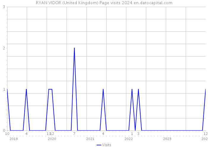 RYAN VIDOR (United Kingdom) Page visits 2024 