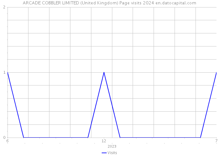 ARCADE COBBLER LIMITED (United Kingdom) Page visits 2024 