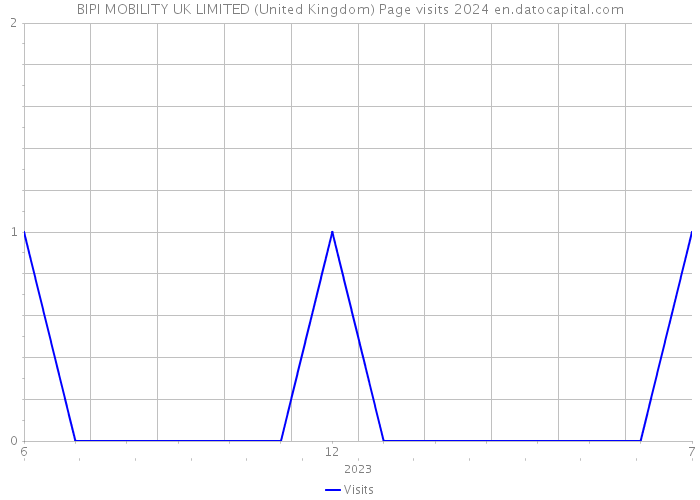 BIPI MOBILITY UK LIMITED (United Kingdom) Page visits 2024 