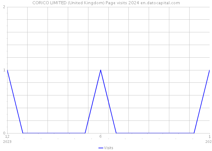 CORICO LIMITED (United Kingdom) Page visits 2024 
