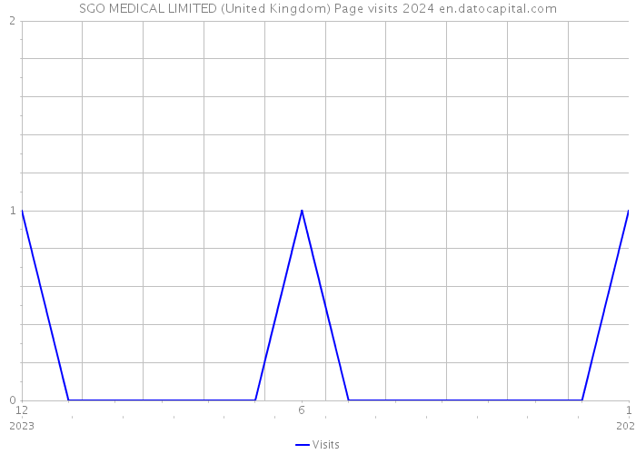 SGO MEDICAL LIMITED (United Kingdom) Page visits 2024 