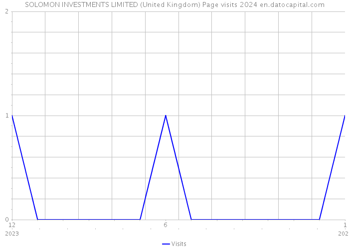 SOLOMON INVESTMENTS LIMITED (United Kingdom) Page visits 2024 