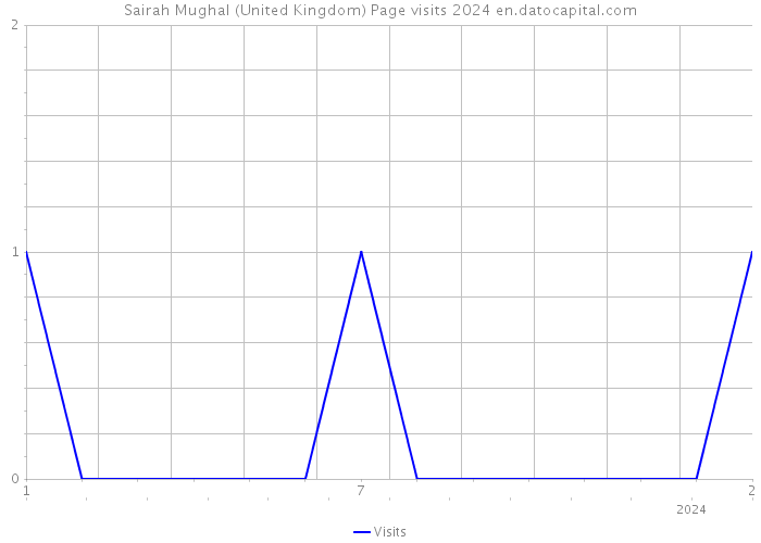 Sairah Mughal (United Kingdom) Page visits 2024 