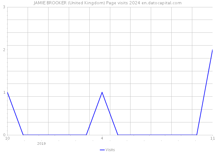 JAMIE BROOKER (United Kingdom) Page visits 2024 