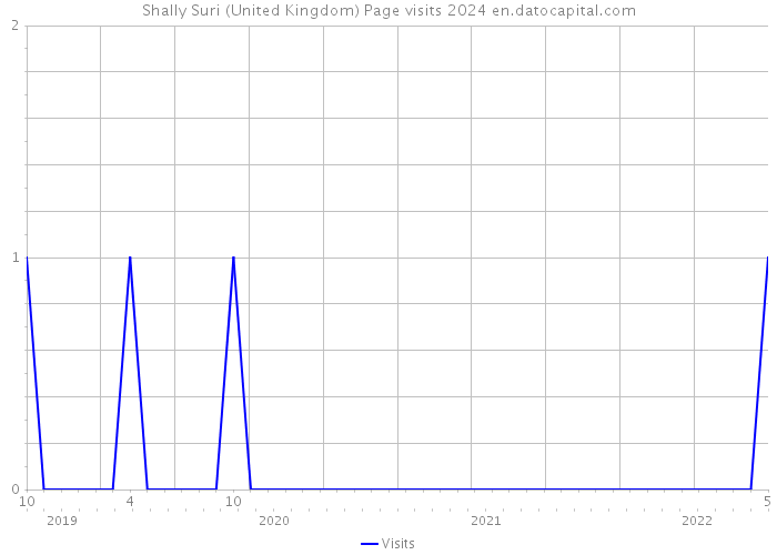 Shally Suri (United Kingdom) Page visits 2024 