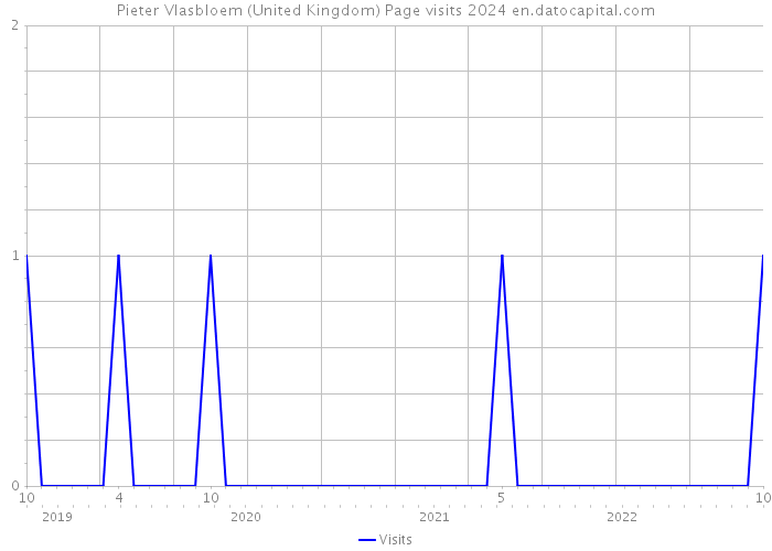 Pieter Vlasbloem (United Kingdom) Page visits 2024 