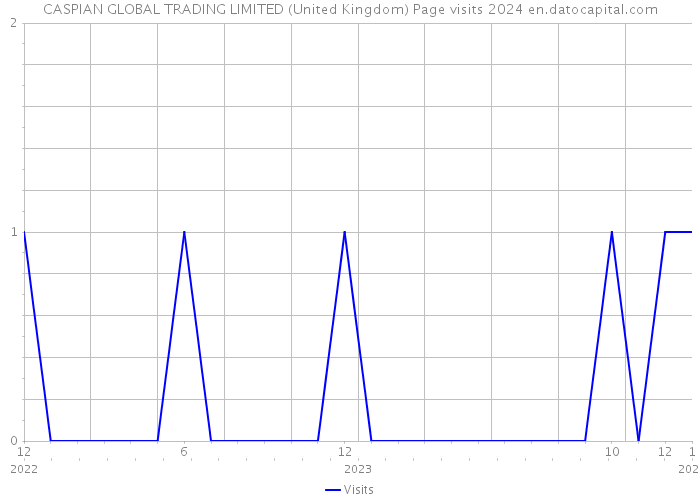 CASPIAN GLOBAL TRADING LIMITED (United Kingdom) Page visits 2024 