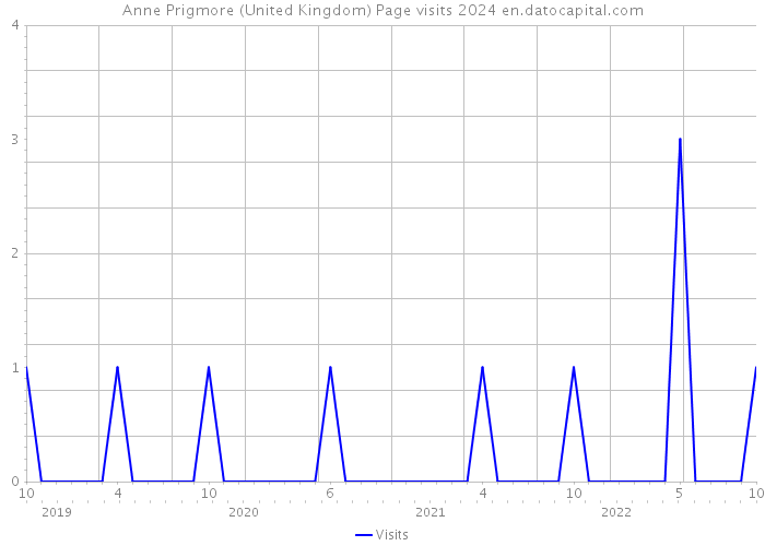 Anne Prigmore (United Kingdom) Page visits 2024 