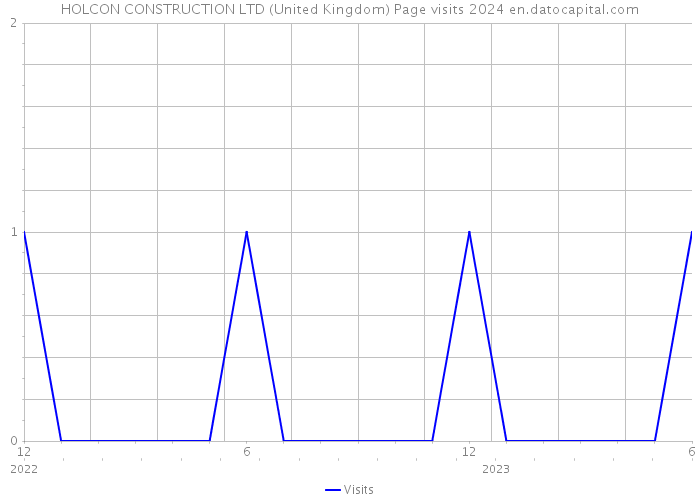 HOLCON CONSTRUCTION LTD (United Kingdom) Page visits 2024 