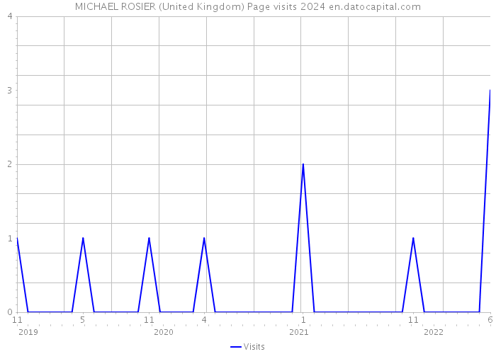 MICHAEL ROSIER (United Kingdom) Page visits 2024 