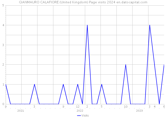 GIANMAURO CALAFIORE (United Kingdom) Page visits 2024 