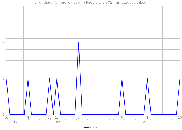 Fanol Gjata (United Kingdom) Page visits 2024 