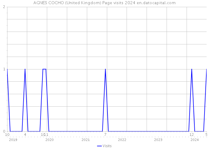 AGNES COCHO (United Kingdom) Page visits 2024 