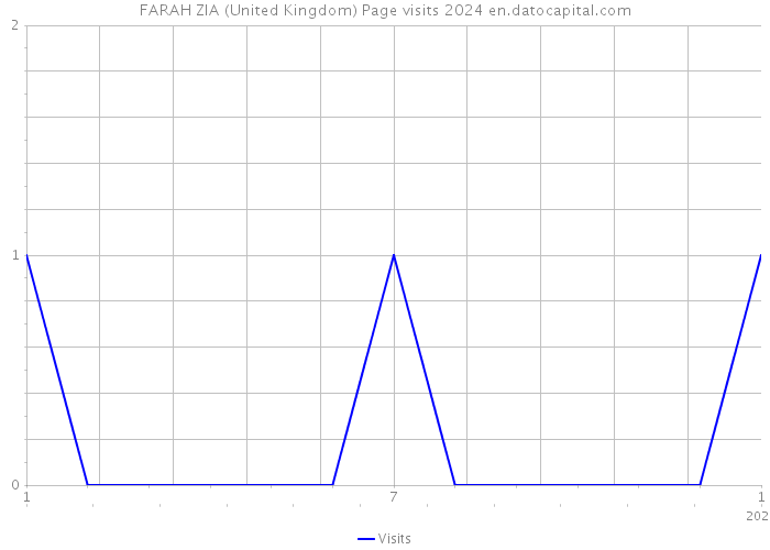 FARAH ZIA (United Kingdom) Page visits 2024 