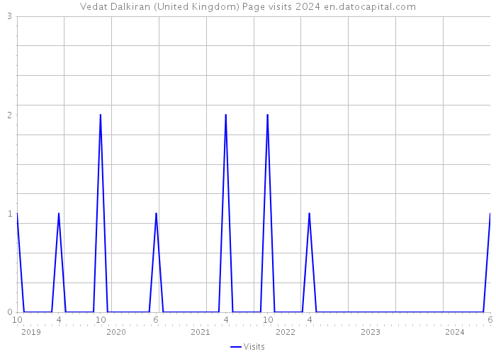 Vedat Dalkiran (United Kingdom) Page visits 2024 